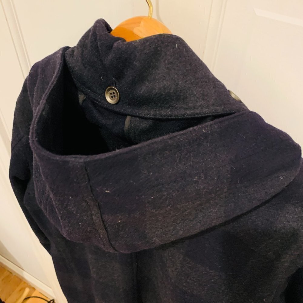 Vintage Burberry Wool Coat Women Size Large - Picture 5 of 16